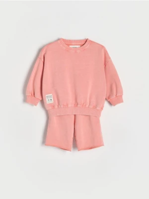 Reserved - Bawełniany komplet - brzoskwiniowy