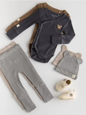 Reserved - Bawełniany komplet - ciemnoszary