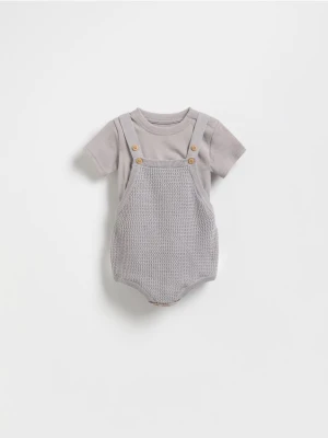 Reserved - Bawełniany komplet - ciemnoszary