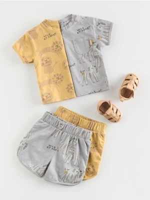 Reserved - Bawełniany komplet - ciemnoszary