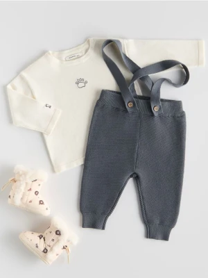 Reserved - Bawełniany komplet - ciemnoszary