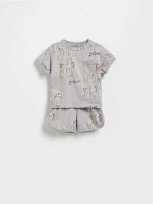 Reserved - Bawełniany komplet - ciemnoszary