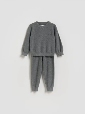 Reserved - Bawełniany komplet - ciemnoszary