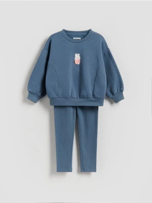 Reserved - Bawełniany komplet - ciemnoszary