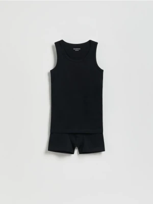 Reserved - Bawełniany komplet - czarny