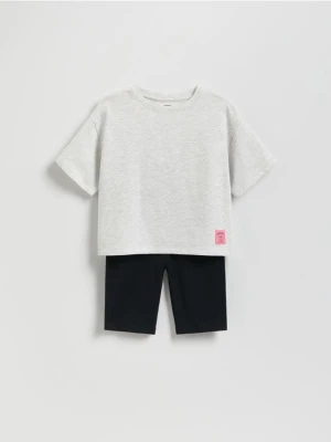 Reserved - Bawełniany komplet - czarny