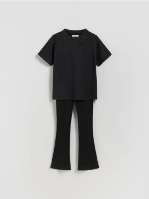 Reserved - Bawełniany komplet - czarny
