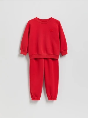Reserved - Bawełniany komplet - czerwony