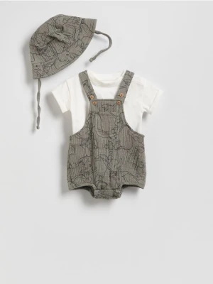 Reserved - Bawełniany komplet Dumbo - ciemnoszary