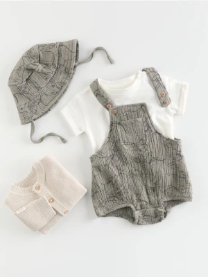 Reserved - Bawełniany komplet Dumbo - ciemnoszary