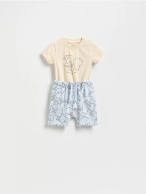 Reserved - Bawełniany komplet Dumbo - jasnoniebieski