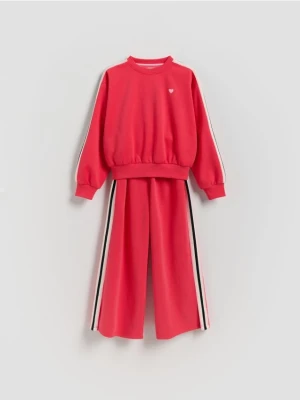 Reserved - Bawełniany komplet - intensywny róż