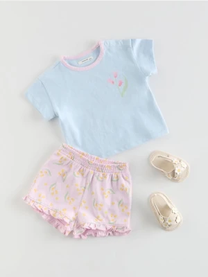 Reserved - Bawełniany komplet - jasnoniebieski