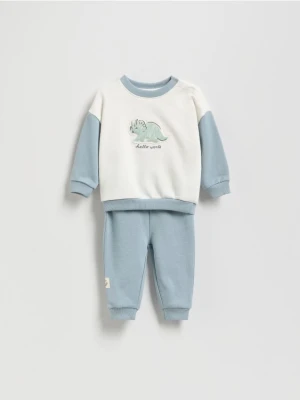 Reserved - Bawełniany komplet - jasnoniebieski