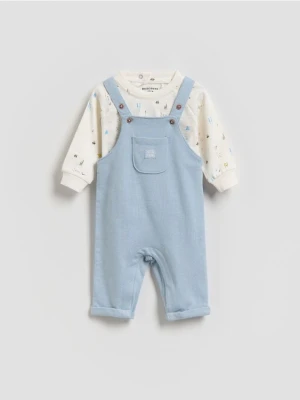 Reserved - Bawełniany komplet - jasnoniebieski