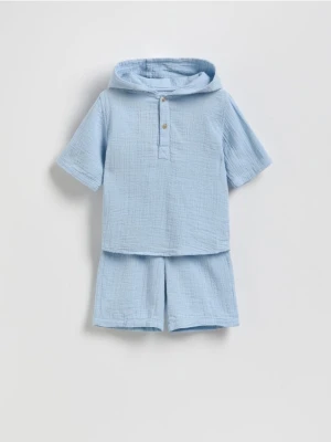 Reserved - Bawełniany komplet - jasnoniebieski