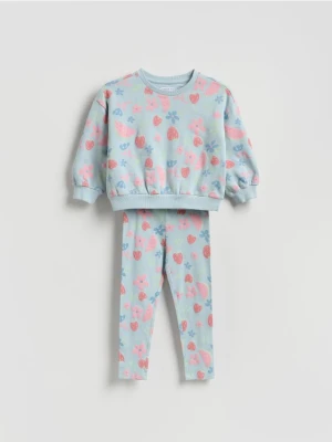 Reserved - Bawełniany komplet - jasnoniebieski