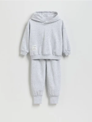 Reserved - Bawełniany komplet - jasnoszary