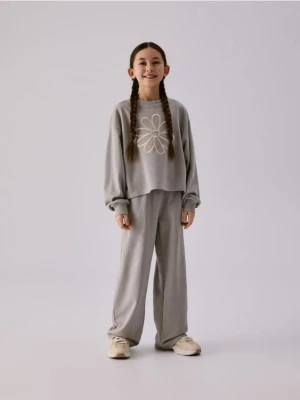 Reserved - Bawełniany komplet - jasnoszary