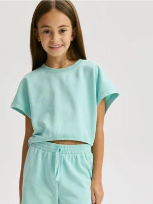 Reserved - Bawełniany komplet - jasnoturkusowy