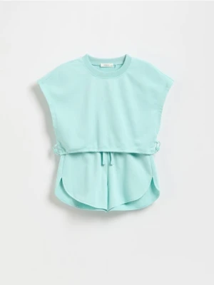 Reserved - Bawełniany komplet - jasnoturkusowy
