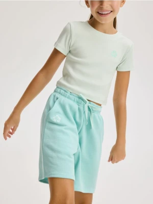 Reserved - Bawełniany komplet - jasnoturkusowy