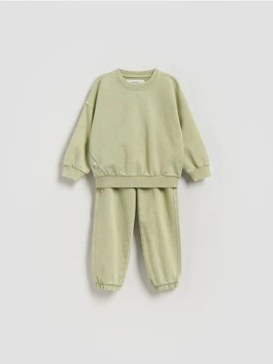 Reserved - Bawełniany komplet - jasnozielony