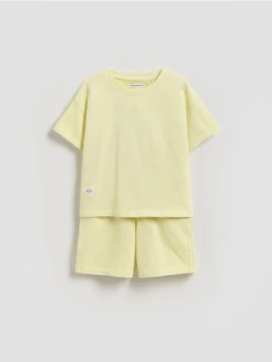 Reserved - Bawełniany komplet - jasnożółty