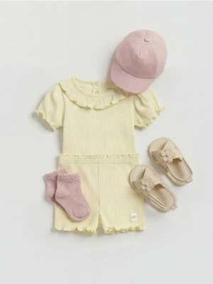 Reserved - Bawełniany komplet - jasnożółty