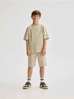 Reserved - Bawełniany komplet - kremowy