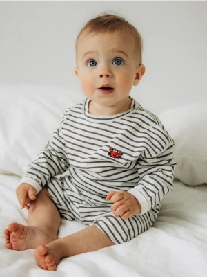 Zdjęcie produktu Reserved - Bawełniany komplet - kremowy