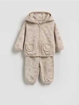 Reserved - Bawełniany komplet Kubuś Puchatek - kremowy