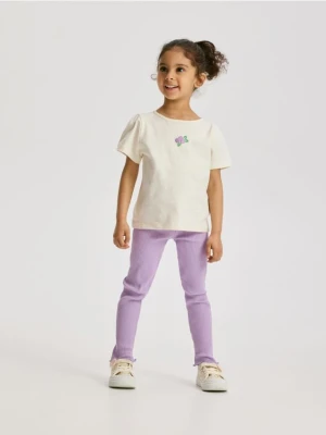 Reserved - Bawełniany komplet - lawendowy