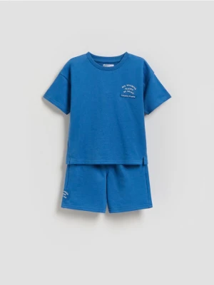 Reserved - Bawełniany komplet - niebieski