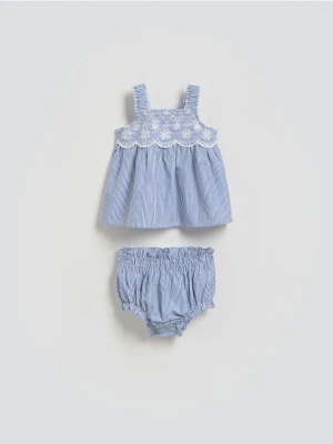 Reserved - Bawełniany komplet - niebieski