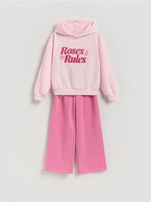 Reserved - Bawełniany komplet - pastelowy róż