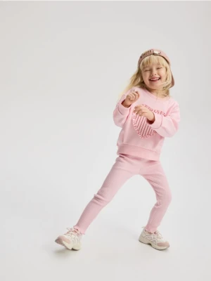 Reserved - Bawełniany komplet - różowy