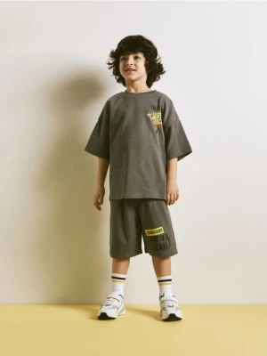 Reserved - Bawełniany komplet SpongeBob - ciemnoszary