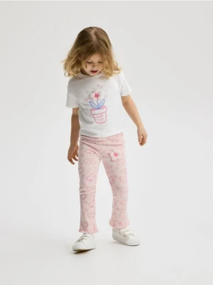 Reserved - Bawełniany komplet z aplikacją 3d - wielobarwny