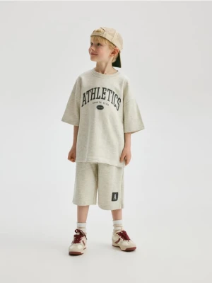 Zdjęcie produktu Reserved - Bawełniany komplet z nadrukiem - jasnoszary