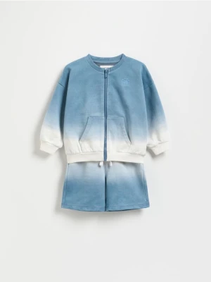 Reserved - Bawełniany komplet z szortami - granatowy