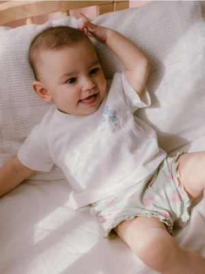 Reserved - Bawełniany komplet - złamana biel