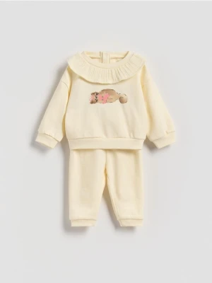 Reserved - Bawełniany komplet - złamana biel