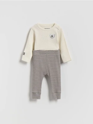 Reserved - Bawełniany komplet - złamana biel