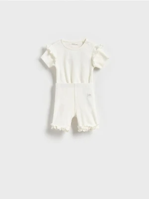 Reserved - Bawełniany komplet - złamana biel