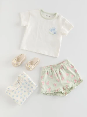 Reserved - Bawełniany komplet - złamana biel