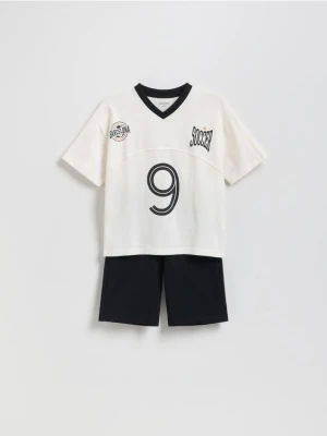 Reserved - Bawełniany komplet - złamana biel