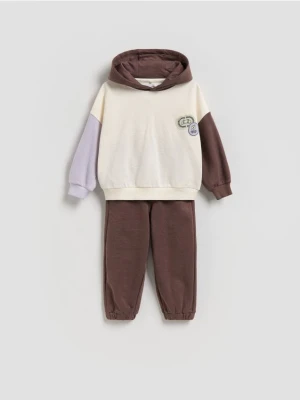 Reserved - Bawełniany komplet - złamana biel