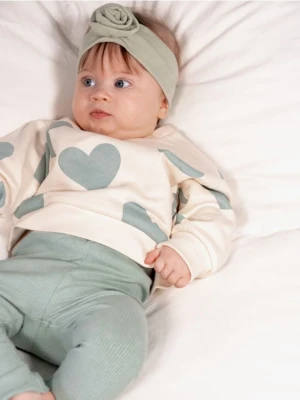 Reserved - Bawełniany komplet - złamana biel