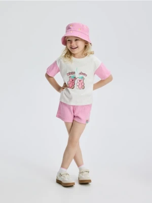 Reserved - Bawełniany komplet - złamana biel